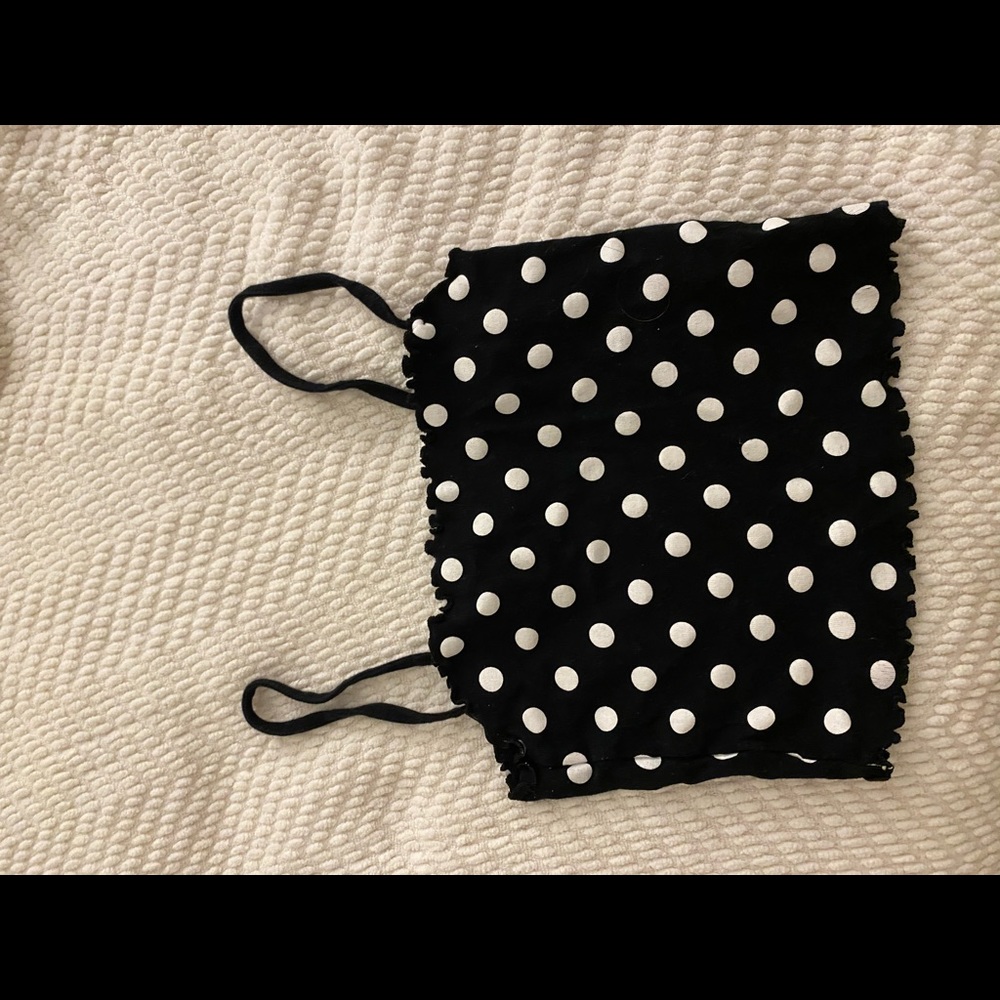 Polka dot crop top